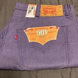 Levi's Purple 501 Men's Jeans